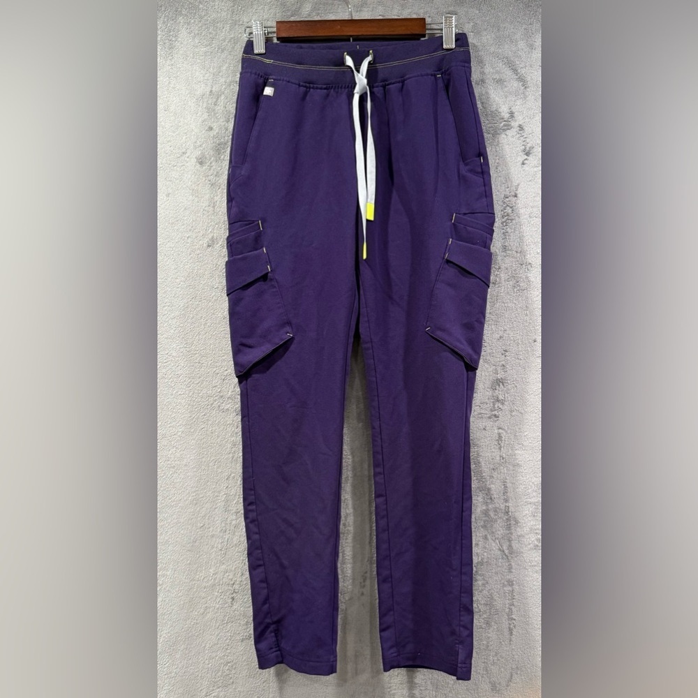 FIGS‎ Zamora Technical Collection Cargo Scrub Pants In Purple Jam Women's XS